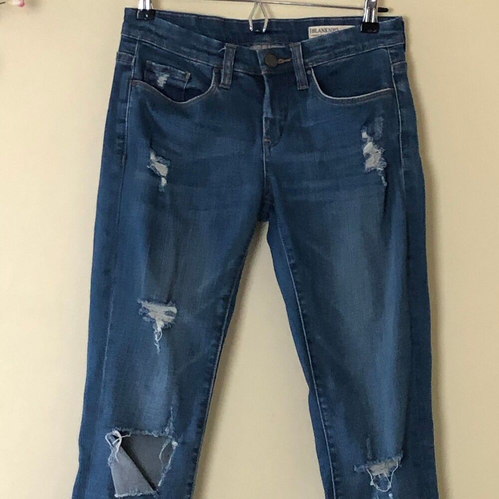 BLANKNYC Jean Skinny Cassique Distressed Size 26